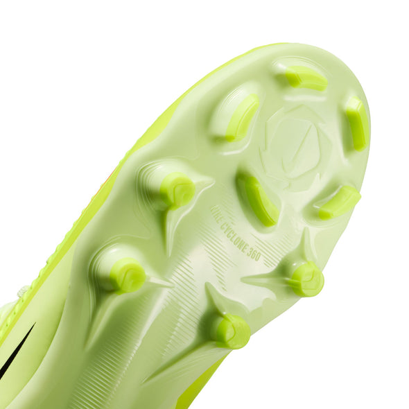 Nike Junior Phantom 6 Low Academy FG Firm Ground Soccer Cleats- Hyper Crimson/Black/ Life Lime