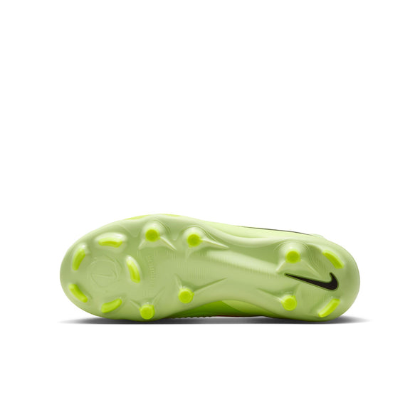 Nike Junior Phantom 6 Low Academy FG Firm Ground Soccer Cleats- Hyper Crimson/Black/ Life Lime
