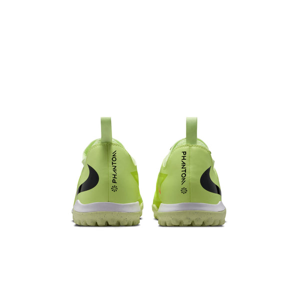 Nike Junior Phantom 6 Low Academy TF Turf Soccer Cleats- Hyper Crimson/Black/ Life Lime