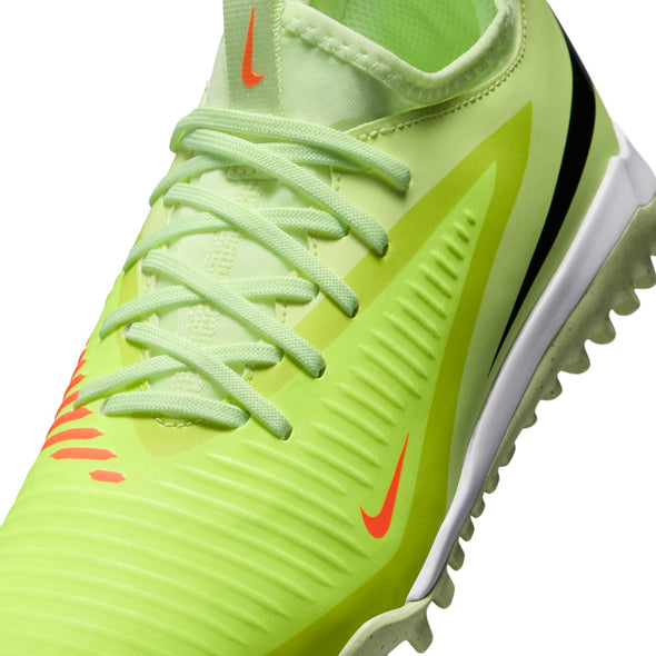 Nike Junior Phantom 6 Low Academy TF Turf Soccer Cleats- Hyper Crimson/Black/ Life Lime
