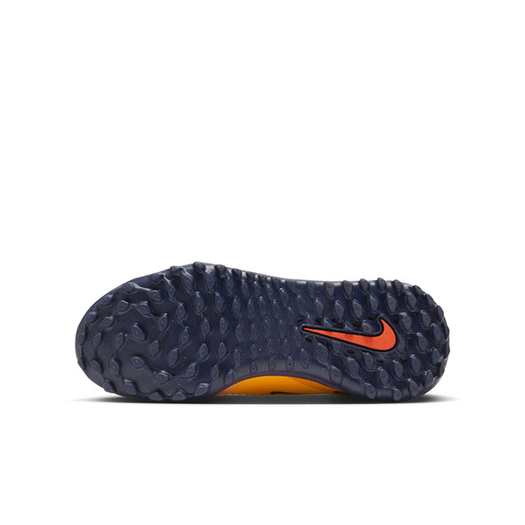 Nike Junior Phantom 6 Low Academy TF  "Erling Haaland" Turf Soccer Cleats-  Laser Orange/Lemon Venom/Blue Void