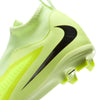 Nike Junior Phantom 6 High Academy FG Firm Ground Soccer Cleats- Hyper Crimson/Black/Limelight