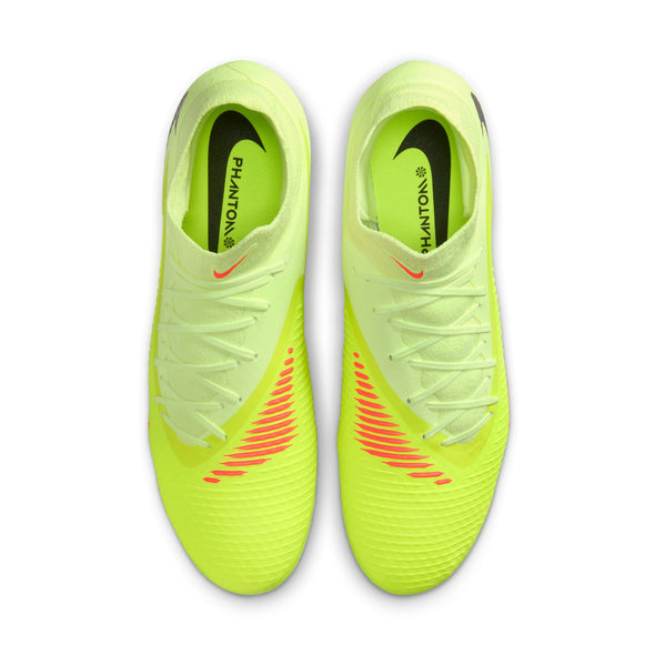 Nike Phantom 6 High Academy FG Firm Ground Soccer Cleats-Hyper Crimson/Black/Limelight