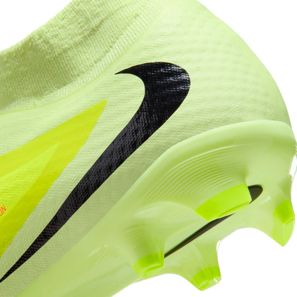 Nike Phantom 6 High Academy FG Firm Ground Soccer Cleats-Hyper Crimson/Black/Limelight