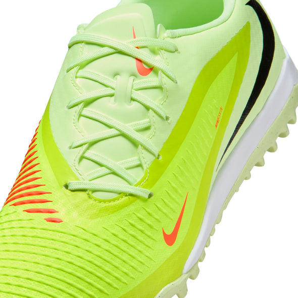 Nike Phantom 6 Low Academy TF Turf Soccer Cleats-  Hyper Crimson/Black/ Life Lime