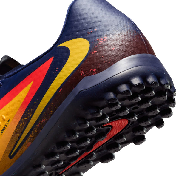 Nike Phantom 6 Low Academy TF "Erling Haaland" Turf Soccer Cleats- Laser Orange/Lemon Venom/Blue Void