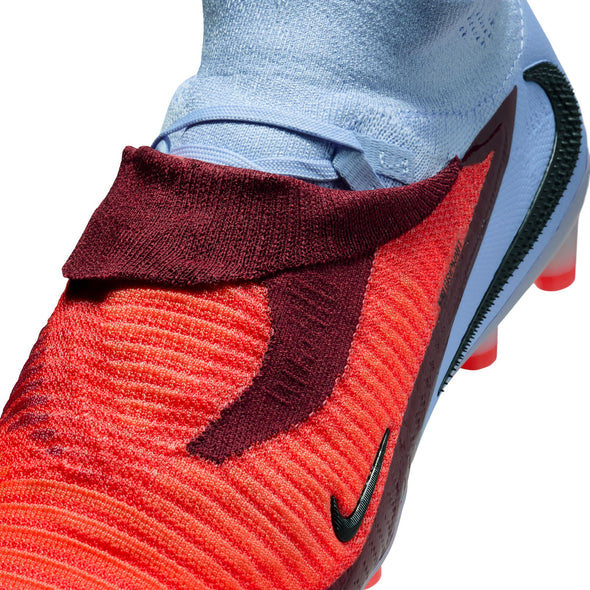 Nike Phantom 6 High Elite AG Artificial-Grass Soccer Cleats - Royal Tint/Bright Crimson/Black