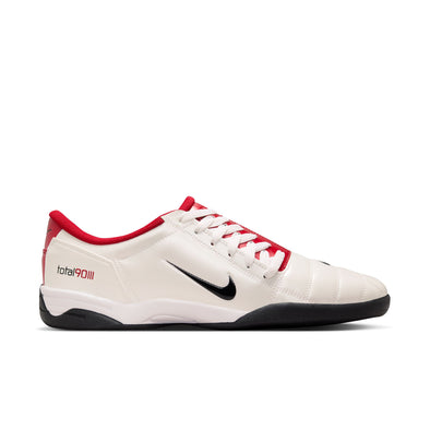 Nike T90 SP Indoor Soccer Shoe-White/Black/Gym Red