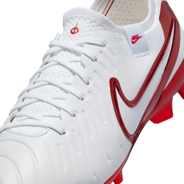 Nike Tiempo Legend 10 Elite LV8 FG Firm Ground Soccer Cleat - White/Multi-Color