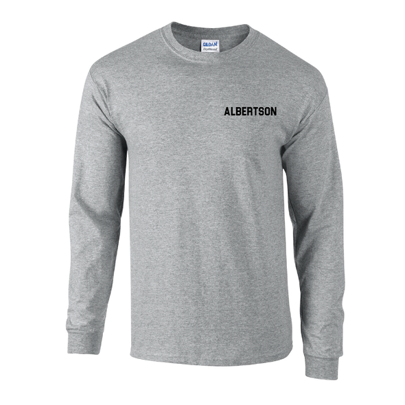 Albertson SC Gildan LS Lifestyle T-Shirt Grey