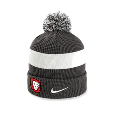 Ball Masters Academy White Lions Nike Authentic Pom Beanie Anthracite/White