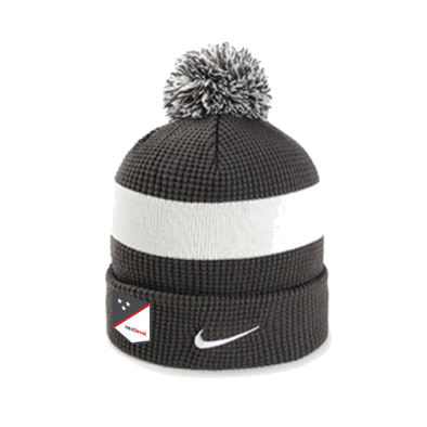 Next Level Nike Authentic Pom Beanie Anthracite/White