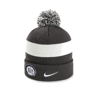 NJ14 Nike Authentic Pom Beanie Anthracite/White