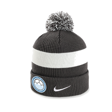 North Fork United Soccer Club FAN Nike Authentic Pom Beanie Anthracite/White