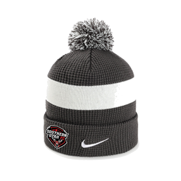 Southern Utah Nike Authentic Pom Beanie Anthracite/White