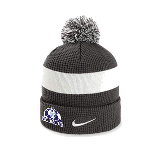 Spartans Nike Authentic Pom Beanie Anthracite/White