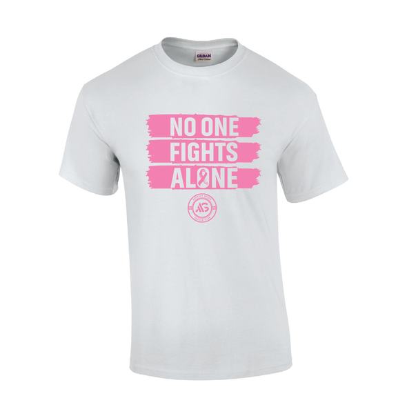 Asphalt Green SC Awareness No One Fights Alone SS T-Shirt-White