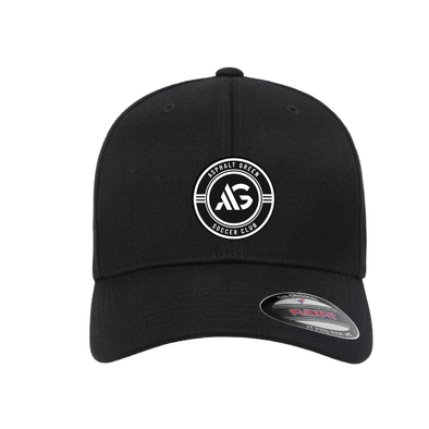 Asphalt SC Flexfit Wool Blend Fitted Cap Black