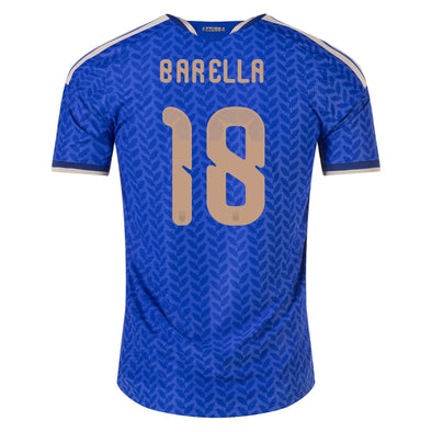 Men's Authentic adidas Barella Italy Home Jersey 2026 - Ships by 12/10