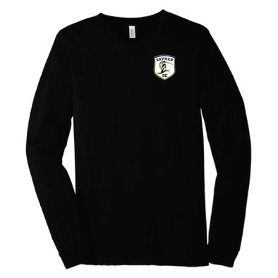 Baymen - Crest Long Sleeve Triblend T-Shirt in Black - Youth/Adult