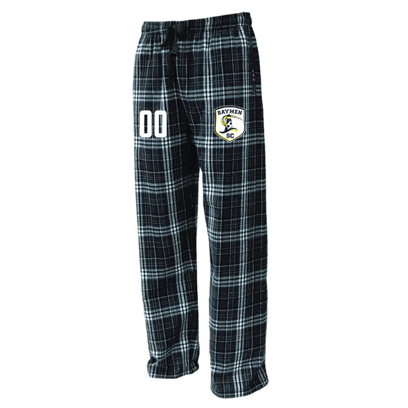 Baymen Flannel Plaid Pajama Pant Black/White