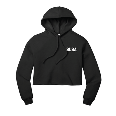 SUSA Bella+Canvas Lifestyle Crop Hoodie Black