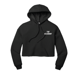 TSF FAN Bella+Canvas Lifestyle Crop Hoodie Black