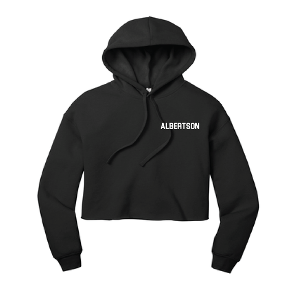 Albertson SC Bella+Canvas Lifestyle Crop Hoodie Black