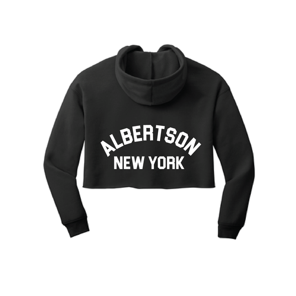 Albertson SC Bella+Canvas Lifestyle Crop Hoodie Black