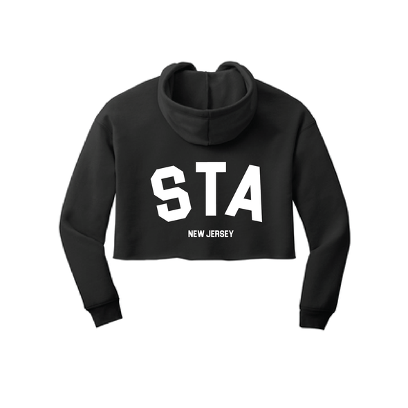 STA Bella+Canvas Lifestyle Crop Hoodie Black