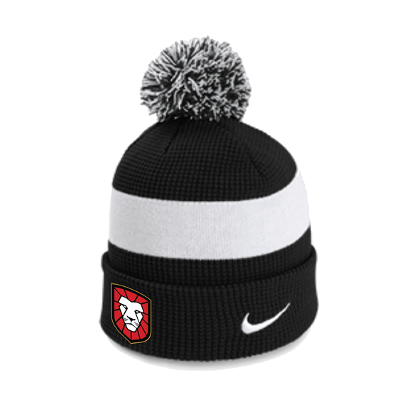 Ball Masters Cubs 2017 Nike Authentic Pom Beanie Black/White