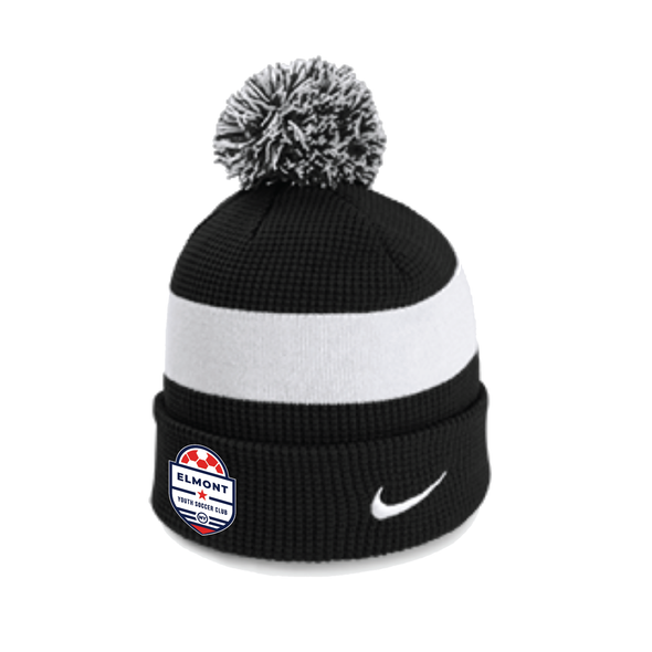 Elmont YSC Nike Authentic Pom Beanie Black/White