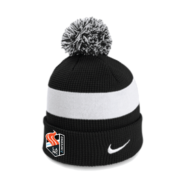 Lancaster Inferno FC Nike Authentic Pom Beanie Black/White