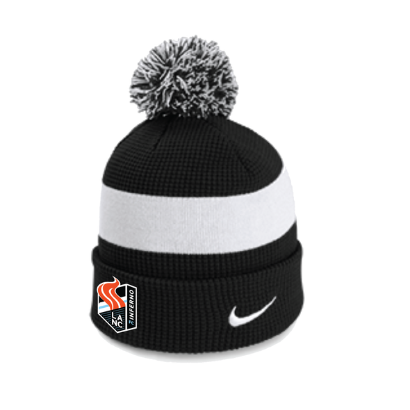 Lancaster Inferno Nike Authentic Pom Beanie Black/White