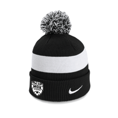 MDS Academy Nike Authentic Pom Beanie Black/White