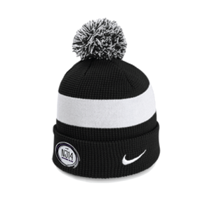 NJ14 Nike Authentic Pom Beanie Black/White