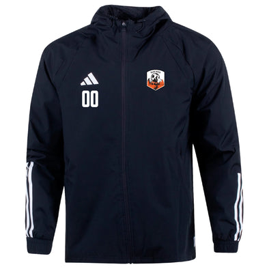 Black River Athletics 2011 and Younger adidas Tiro 23 All Weather Jacket Black
