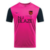 NJ Blaze Nike Tiempo Premier II Goalkeeper Jersey Pink/Black