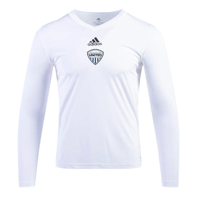 Chesapeake United SC Advanced adidas Base Compression Tee White