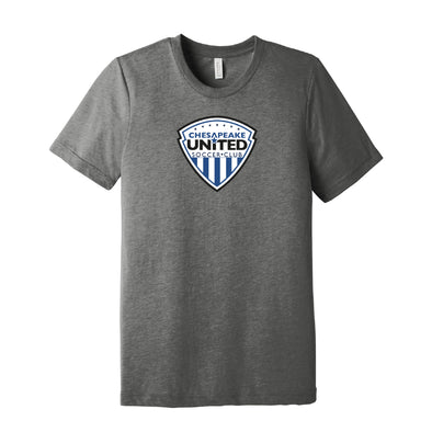 Chesapeake United SC Advanced Shield Short Sleeve Fan T-Shirt Grey