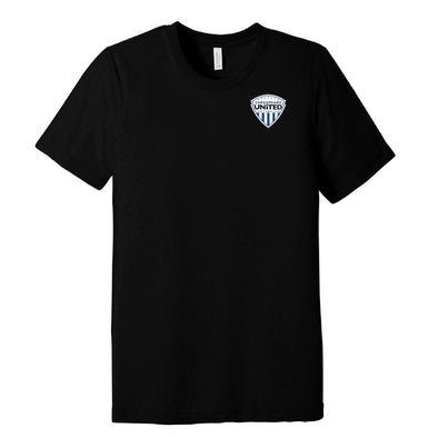 Chesapeake United SC Competitive Crest Short Sleeve Fan T-Shirt Black