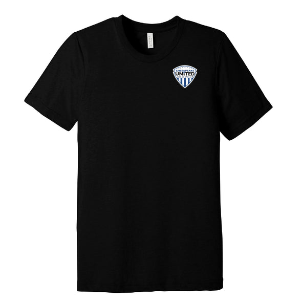 Chesapeake United SC Advanced Crest Short Sleeve Fan T-Shirt Black