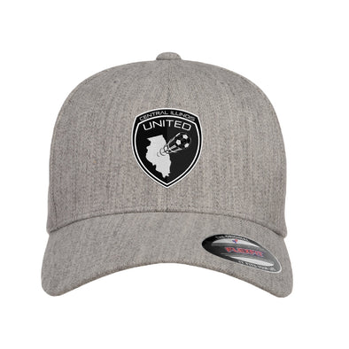 CIU Crest Flexfit Wool Blend Fitted Cap Heather Grey.