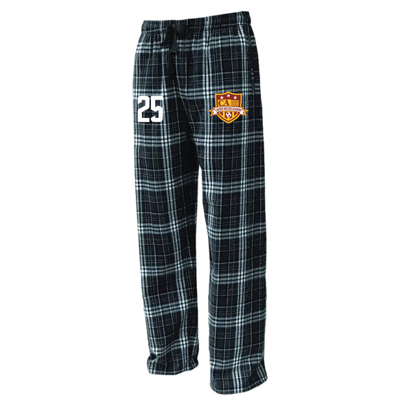 Castely FAN Flannel Plaid Pajama Pant Black/White