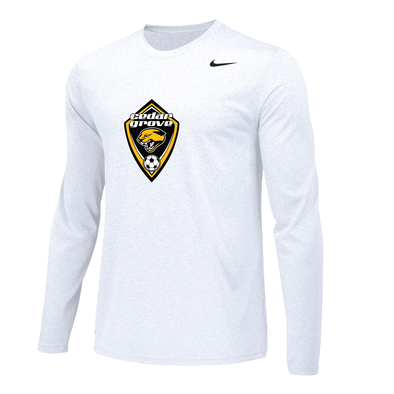 Cedar Grove Nike Legend Long Sleeve Shirt White