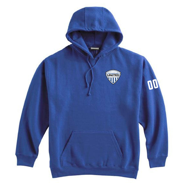 Chesapeake United SC Competitive Crest Pennant Super 10 Hoodie Royal