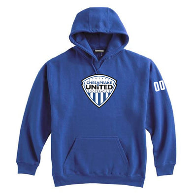 Chesapeake United SC Competitive Shield Pennant Super 10 Hoodie Royal