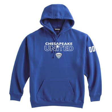 Chesapeake United SC Competitive Duel Pennant Super 10 Hoodie Royal