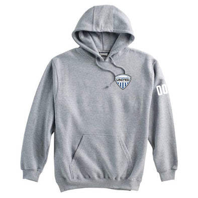 Chesapeake United SC Advanced Crest Pennant Super 10 Hoodie Grey