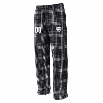 Chesapeake United SC Advanced Flannel Plaid Pajama Pant Black/White